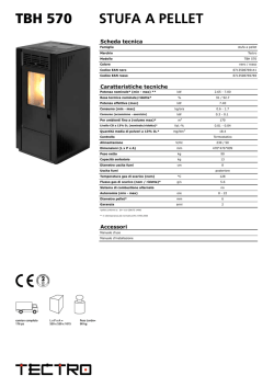 TBH 570 STUFA A PELLET