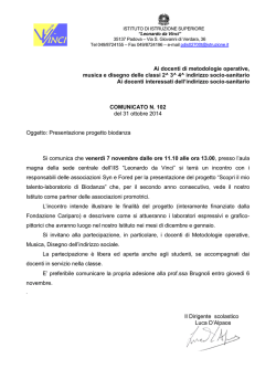 Presentazione progetto biodanza