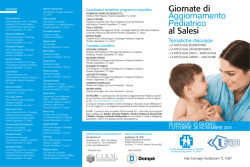 Giornate di Aggiornamento Pediatrico al Salesi