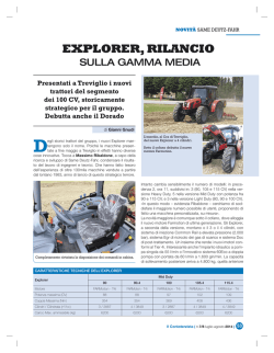 EXPLORER, RILANCIO
