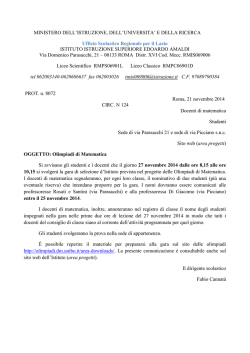 Sito web (area progetti)