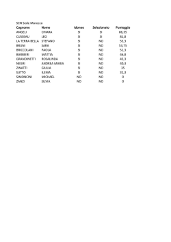 SCN Sede Marocco Cognome Nome Idoneo