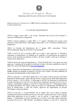 Bando - Governo Italiano