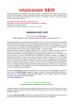 Lista Workshop Dettagliata