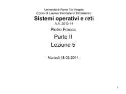 Architetture e protocolli dello strato di applicazione