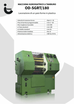 MACCHINA SGROSSATRICE A TAM BU R0