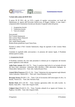 UNIVERSIT&Agrave; DEGLI STUDI DI REGGIO CALABRIA