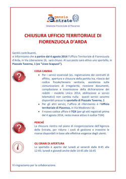 La locandina - pdf - Direzione regionale Emilia Romagna