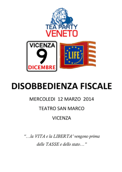 DISOBBEDIENZA FISCALE