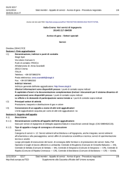 Bando - Portale Fornitori Snam