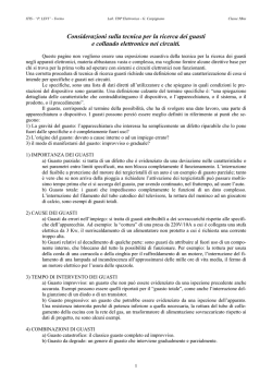 ricerca guasti e collaudo nei circuiti elettronici