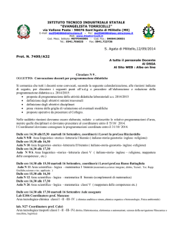 Circolare n. 9 del 12.09.2014 &ndash; Convocazione