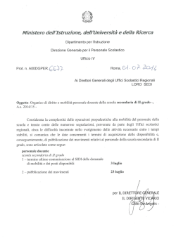 Prot. n.AOODGPER.QQQ) Roma, D/l