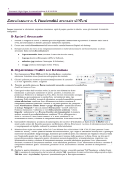 Esercitazione 4-2013-14