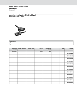 Serie AV03 connettore multipolare D-Sub (a 25 poli)