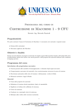 Costruzioni di macchine I