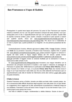 San Francesco e il lupo di Gubbio