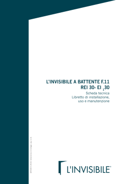 Scheda tecnica_Libretto di installazione uso e manutenzione