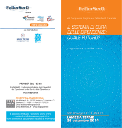 Programma Preliminare