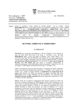 Provvedimento n. 1677 del 03/06/2014
