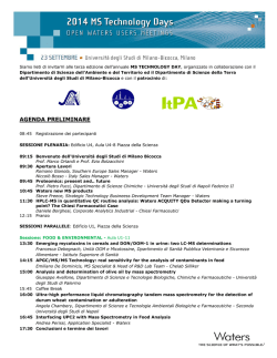 AGENDA PRELIMINARE