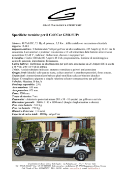 GM6 SUP - Golf Cars Grand Italia, Golf Car e Veicoli elettrici per