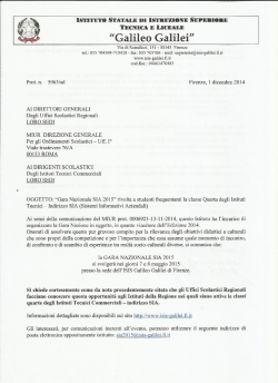 Gara Nazionale SIA 2015