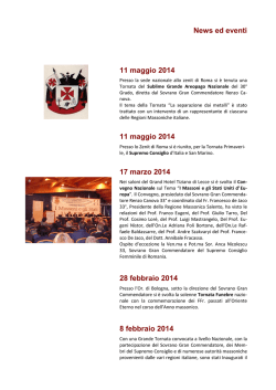 News ed eventi - Massoneria Scozzese