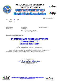 ASSOCIAZIONE SPORTIVA DILETTANTISTICA - fitae-itf