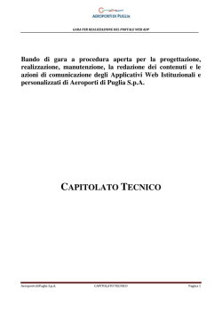 CAPITOLATO TECNICO - Aeroporti di Puglia