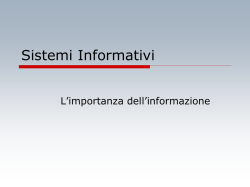 I Sistemi Informativi slide