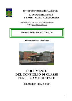 Documento di classe 5A TST
