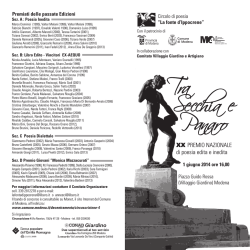 Tra Secchia e Panaro poesia 2014 Circ 4