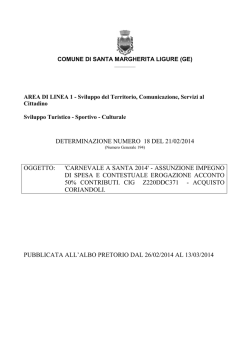 Det. Carnevale 2014 - Comune di Santa Margherita Ligure