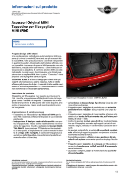 Accessori Original MINI Tappetino per il bagagliaio MINI (F56)