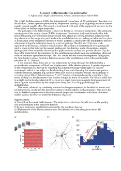 A moir&eacute; deflectometer for antimatter - Claude Amsler