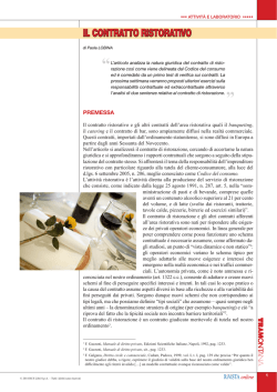 IL CONTRATTO RISTORATIVO