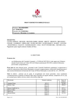 2014/DD/05891 Del: 29/08/2014 Esecutivo da: 01/09/2014