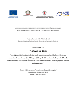 Avviso pubblico [file] - Regione Autonoma della Sardegna