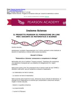 Insieme Scienze - Istitutocomprensivocalcinaia.it
