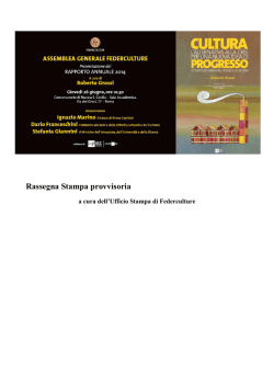Rassegna Stampa