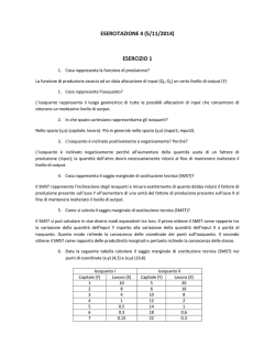 Quarta esercitazione con soluzioni