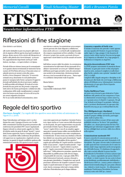 11&deg; Newsletter (19.11.2014) - Federazione Ticinese delle Societ&agrave; di