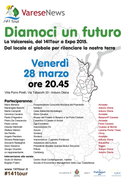 La locandina della serata