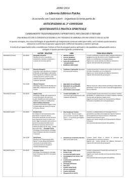Anticipazioni al 3&deg; Convegno "Quotidianit&agrave; e