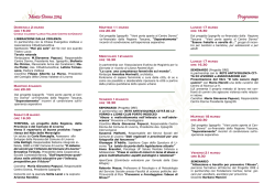 Marzo Donna 2014 Marzo Donna 2014 Programma Programma