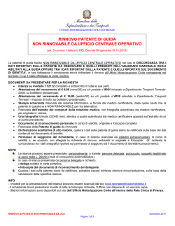 Rinnovo patente non rinnovabile da UCO