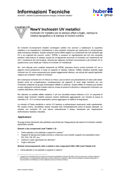 NewV Inchiostri UV metallici