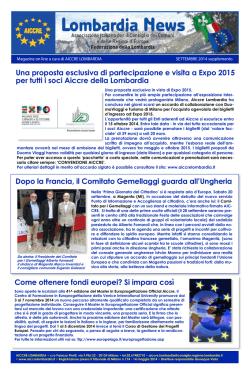 aiccre lombardia news settembre 2014 supplemento