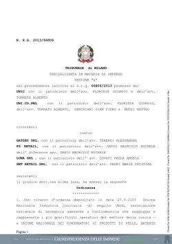 scarica la sentenza - Giurisprudenza delle imprese